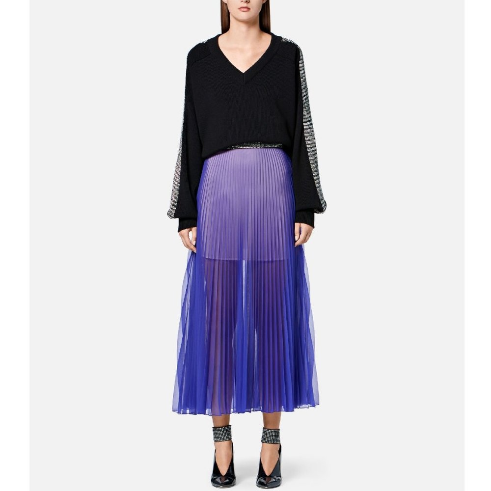 💎 Christopher Kane Crystal V-Neck Sweater